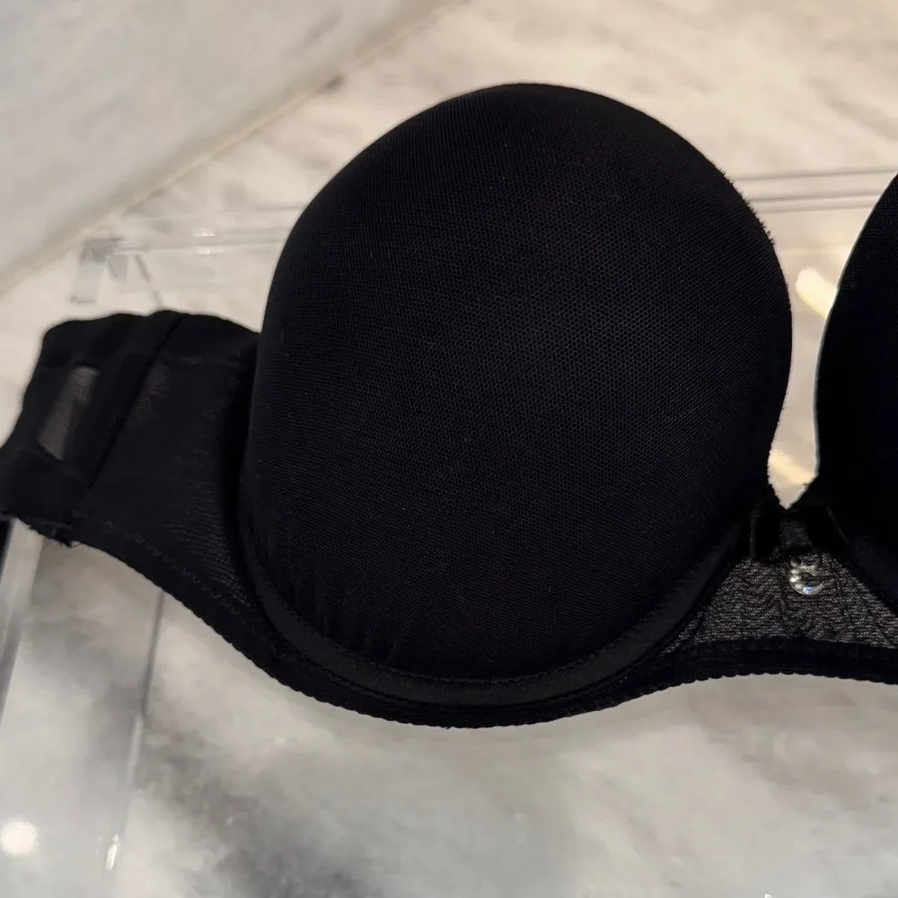Chantelle Black Strapless Sublime Invisible Plunge Bra 34C